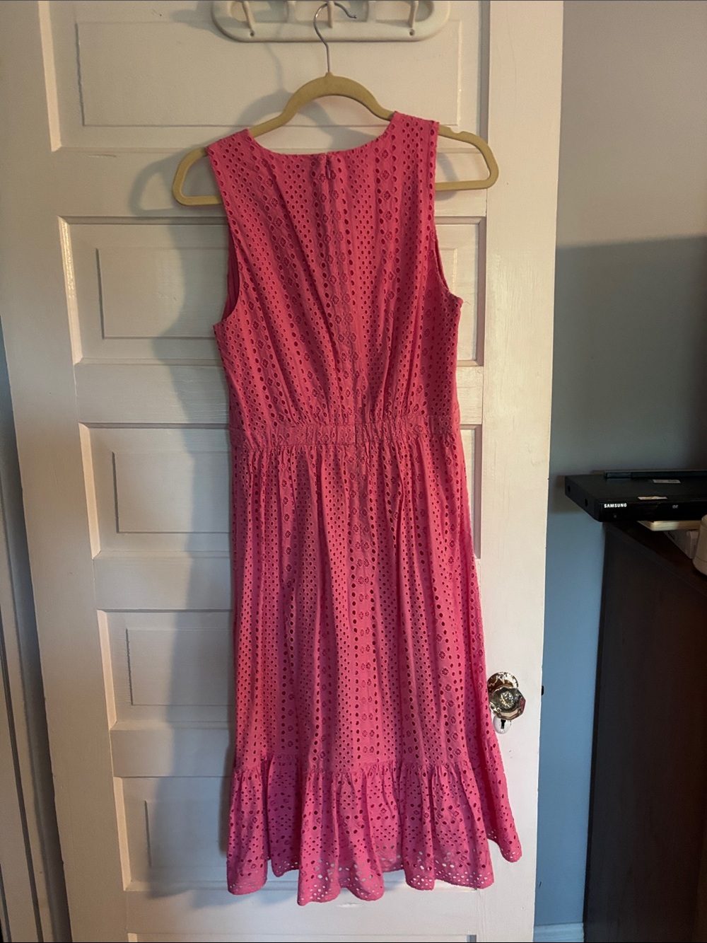 Eyelet Midi Dress in Pink by J. Crew - Picture 4 of 4